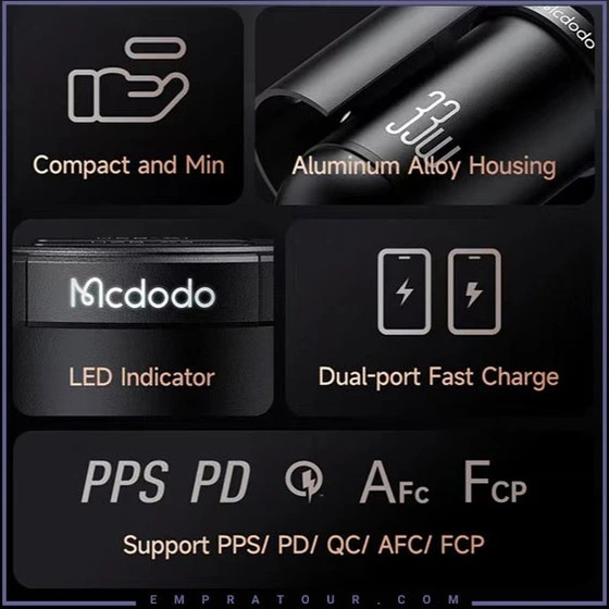 شارژر فندکی مک دودو PD33W 1C1U