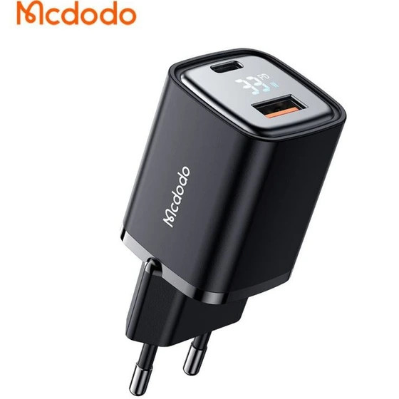شارژر دیواری مک دودو 33 وات مدل Mcdodo CH-1701 ا Mcdodo Digital Display Fast Charger 33W CH 1701د