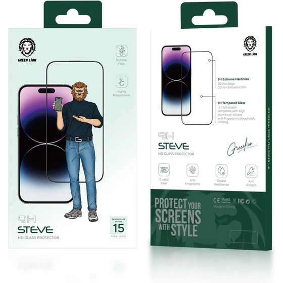 گلس گرین لاین ایفون Xs/11Pro Steve Strong 9H