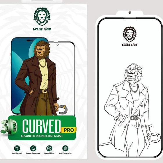 گلس شفاف گرین آیفون 16 Green Lion 9H Steve HD Glass iPhone 16 Normal