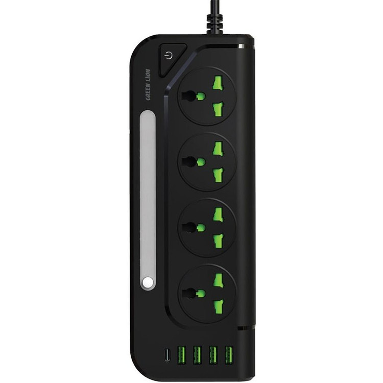 چندراهی و محافظ برق 3000 وات گرین لاین مدلGS-100 Power Socket