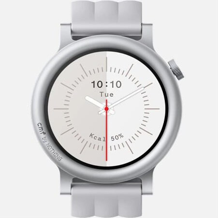ساعت هوشمند ناتینگ CMF Watch 3 Pro با بدنه فلزی و بند سیلیکونی