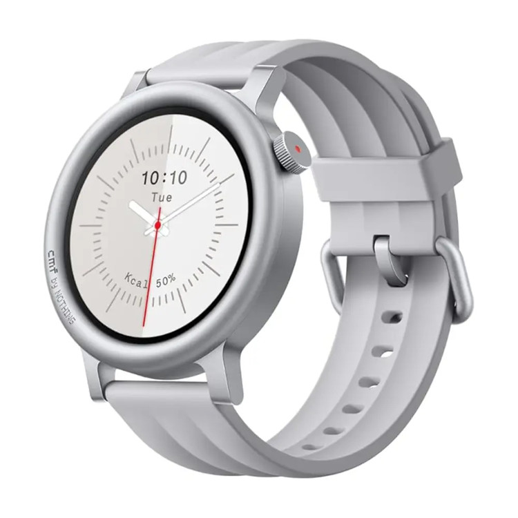 ساعت هوشمند ناتینگ CMF Watch 3 Pro با بدنه فلزی و بند سیلیکونی