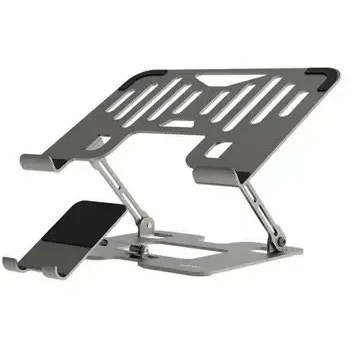 پایه نگهدارنده ۲ در ۱ لپتاپ و موبایل پرودو مدل Porodo Laptop Stand Mobile Holder 2 in 1 PD-HSM09-SL