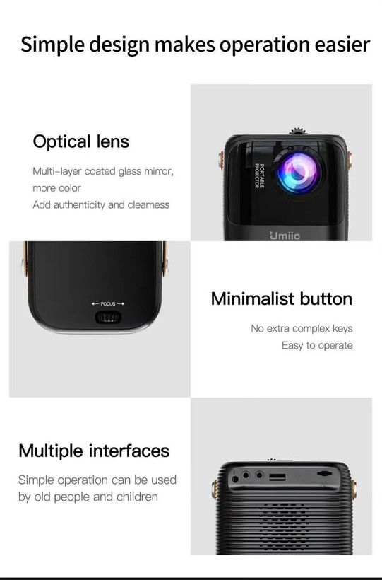 ویدئو پروژکتور اندروید Umiio مدل A008