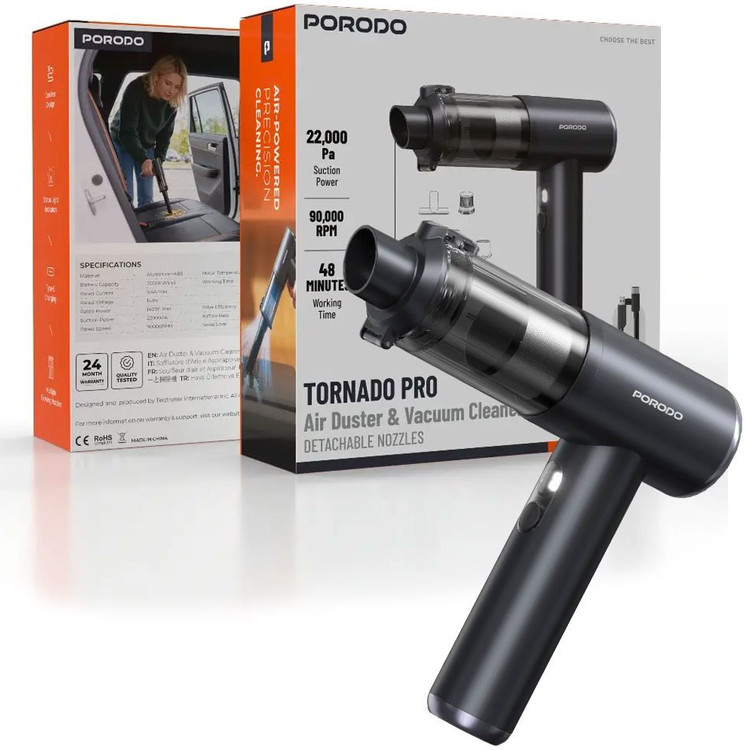 جت فن و جارو شارژی پرودو Tornado Pro PDM8DGY
