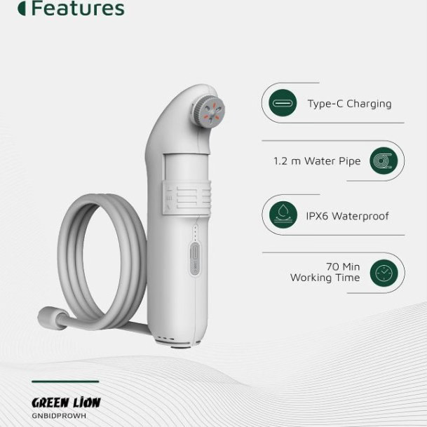 خودشور شلنگی سفری گرین لاین مدل Bidet pro