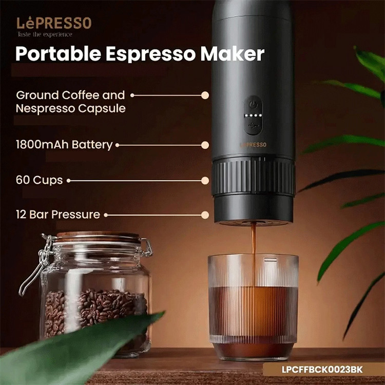 ست کامل قهوه ساز لپرسو LePresso LPCFFBCK0023BK Brewology Coffee Kit
