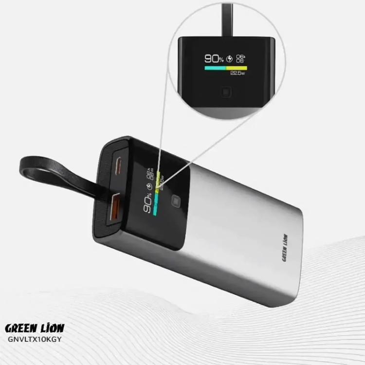 پاوربانک گرین لاین مدل Voltix ظرفیت 10000 میلیآمپر